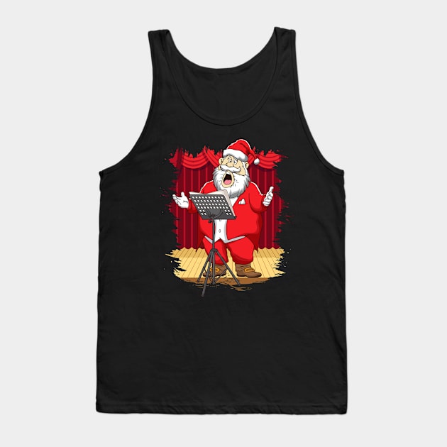 Santa Tenor Singer Opera Tank Top by savariya